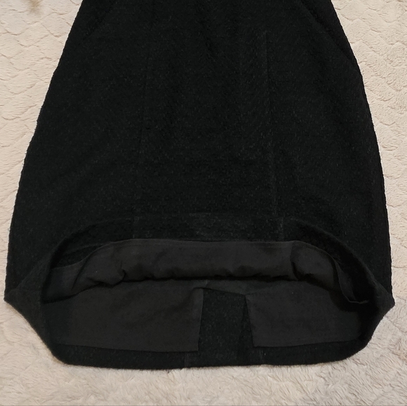 The Limited Pink & Black Colorblock Lace Pleated Bib Office Dress, Size 2 - Picture 7 of 10